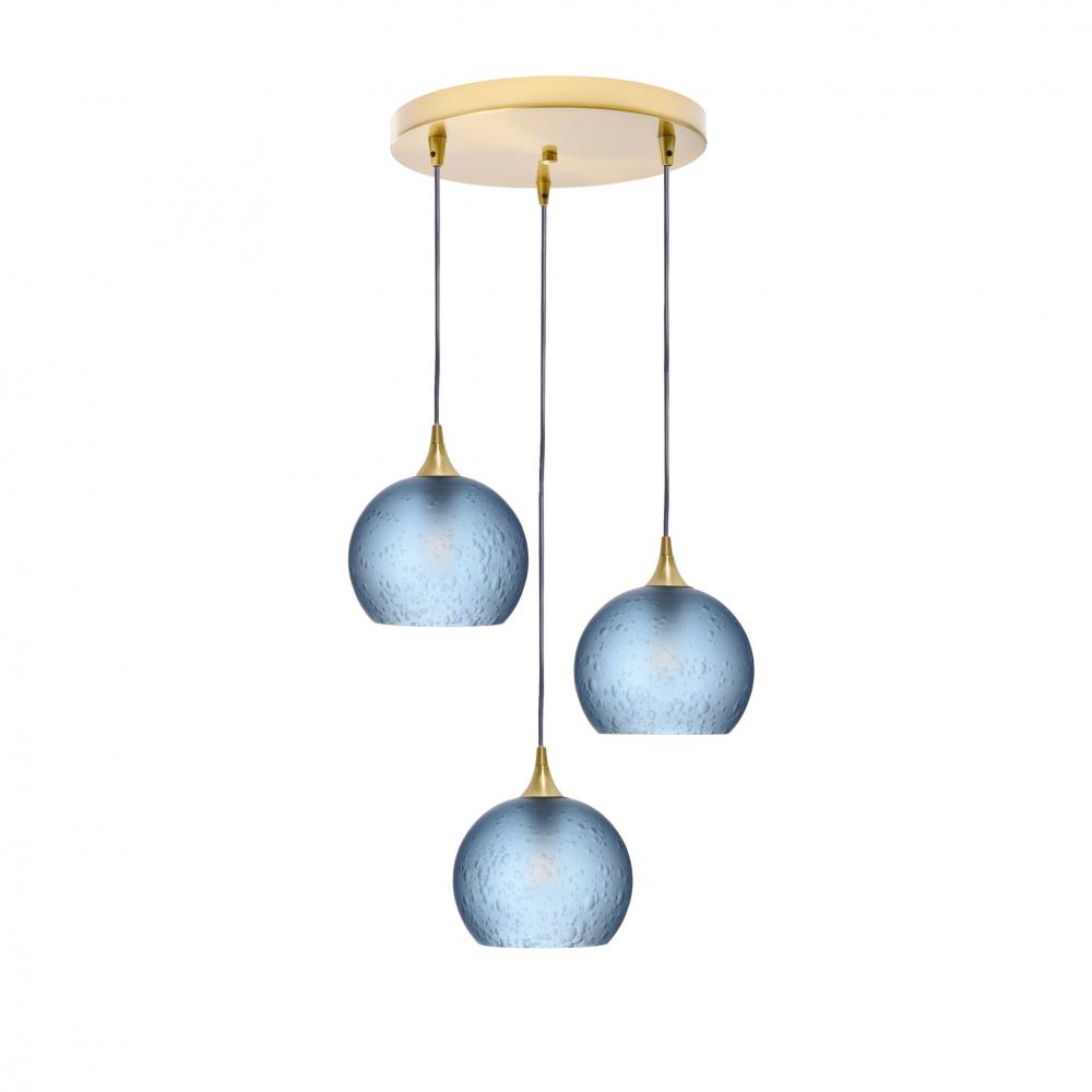 767 Celestial: 3 Pendant Cascade Chandelier