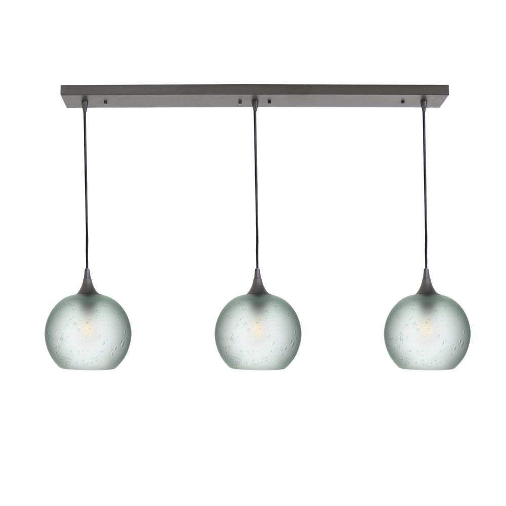 767 Celestial: 3 Pendant Linear Chandelier