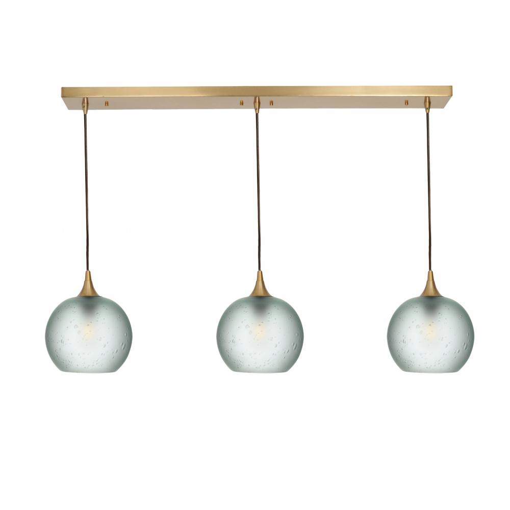 767 Celestial: 3 Pendant Linear Chandelier