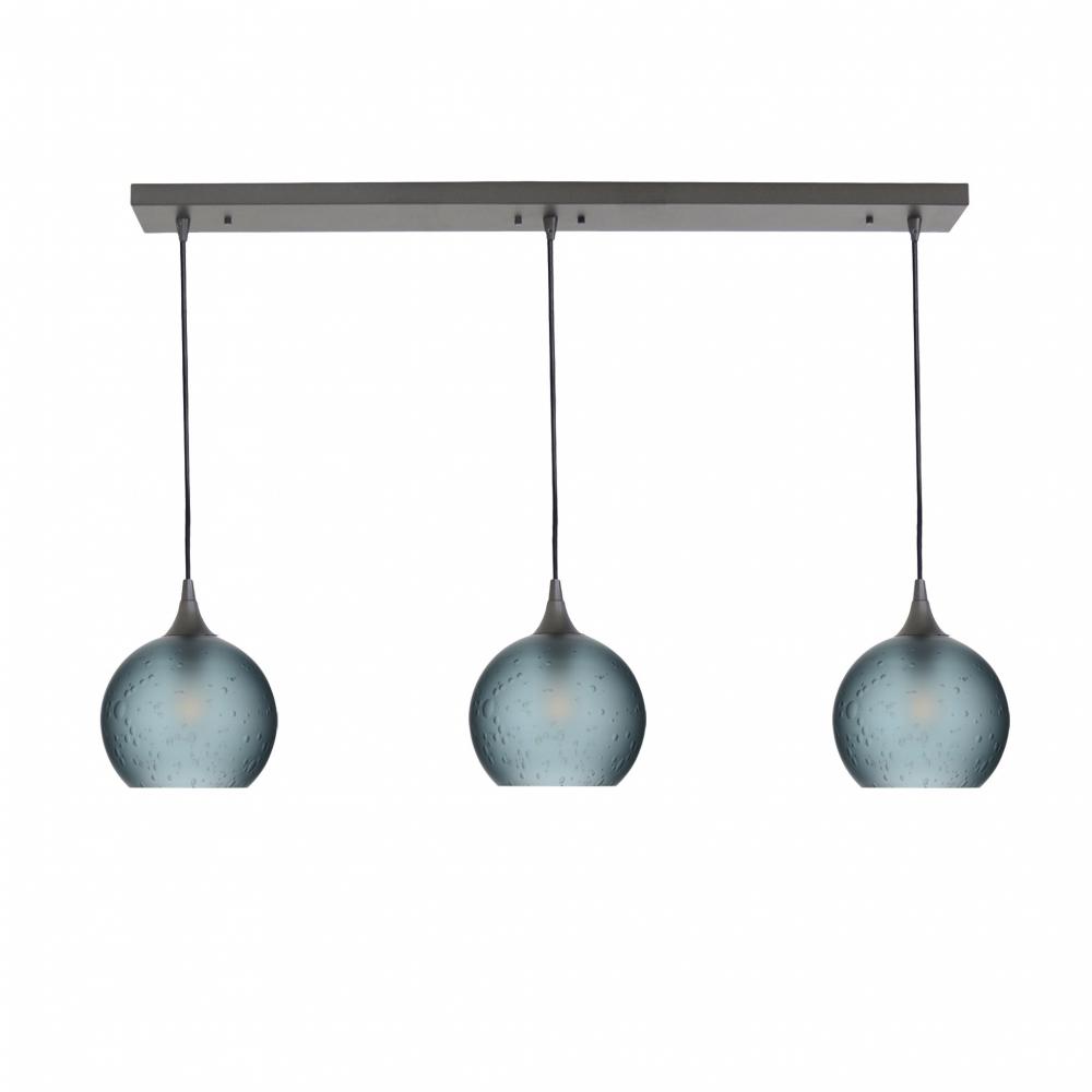 767 Celestial: 3 Pendant Linear Chandelier