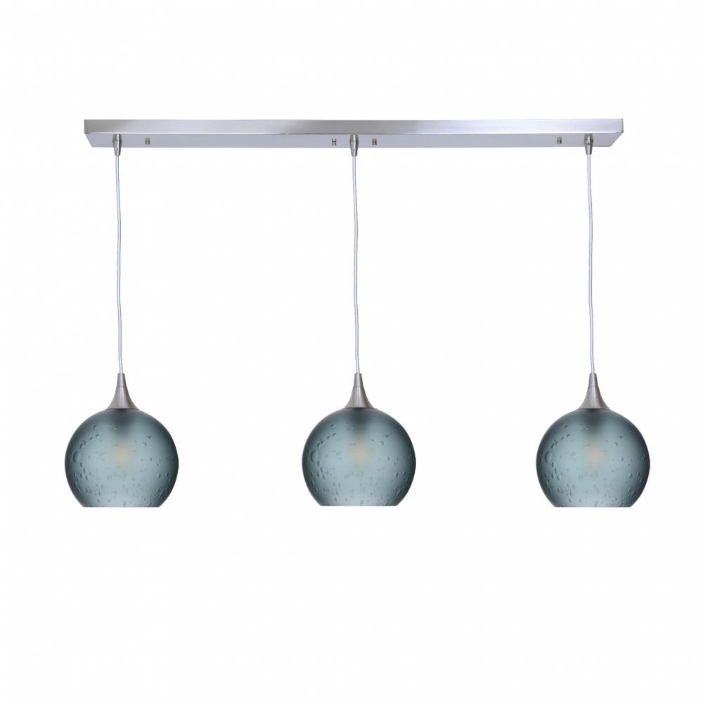 767 Celestial: 3 Pendant Linear Chandelier