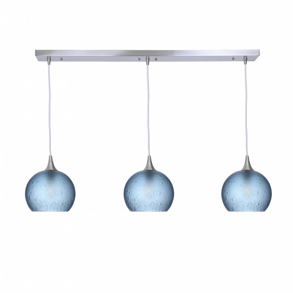 767 Celestial: 3 Pendant Linear Chandelier