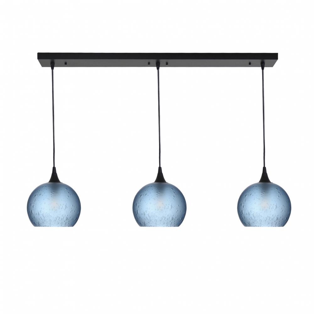 767 Celestial: 3 Pendant Linear Chandelier