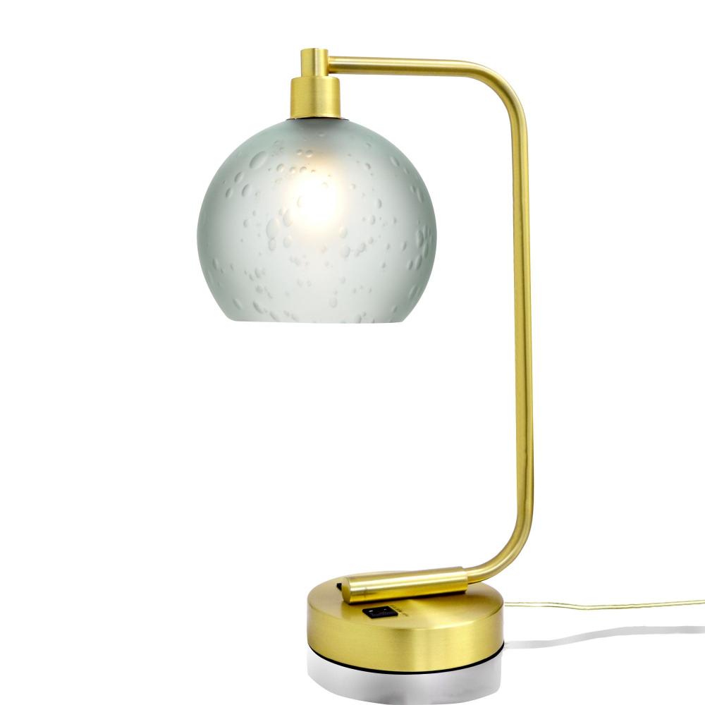 767 Celestial: Table Lamp - Eco Clear / Satin Brass