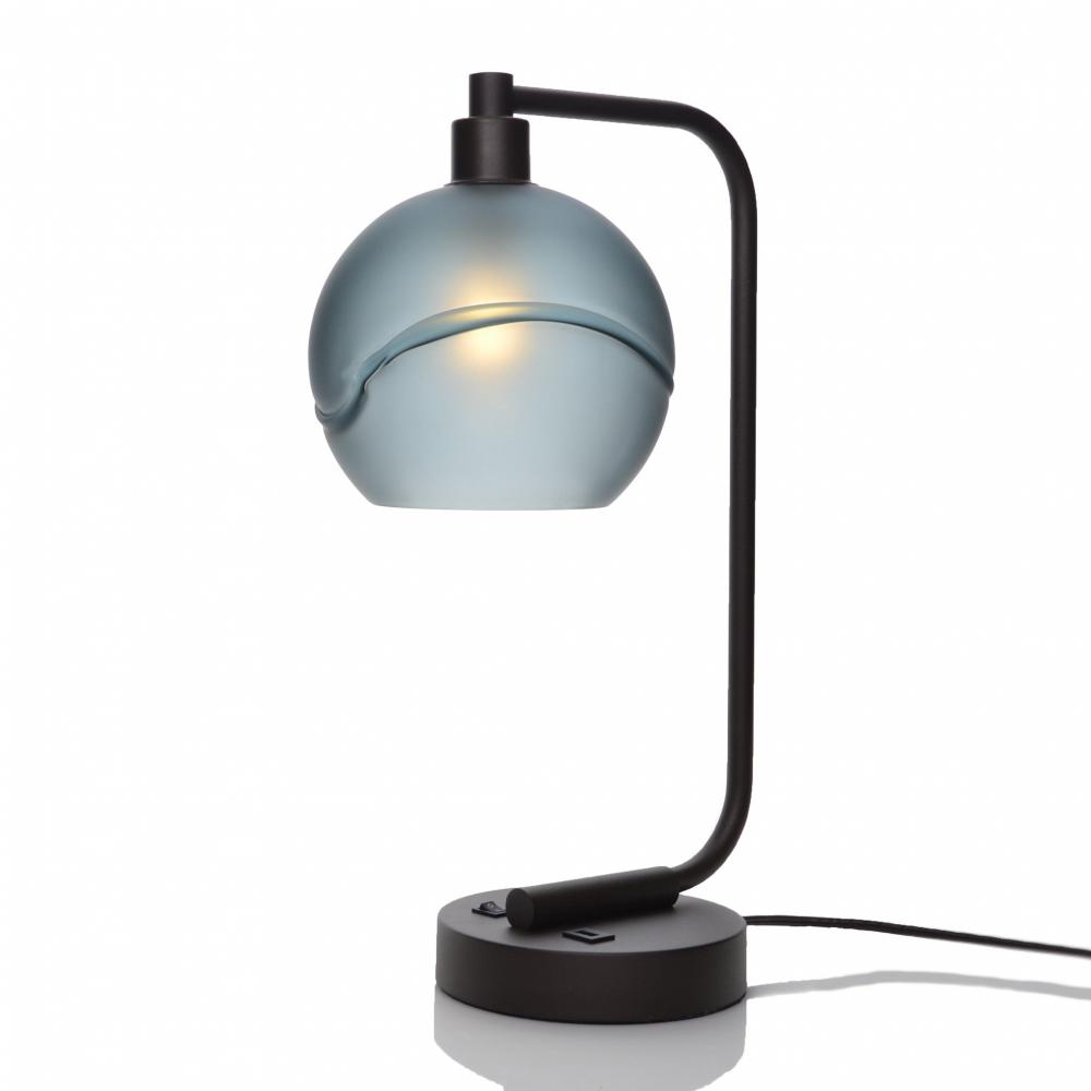 767 Glacial: Table Lamp - Slate Gray / Dark Bronze