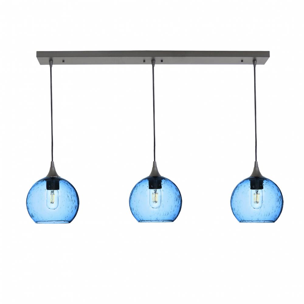 767 Lunar: 3 Pendant Linear Chandelier