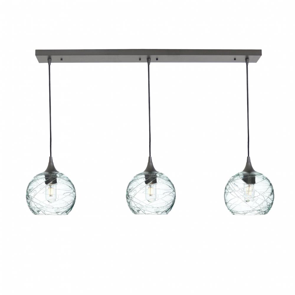 767 Spun: 3 Pendant Linear Chandelier