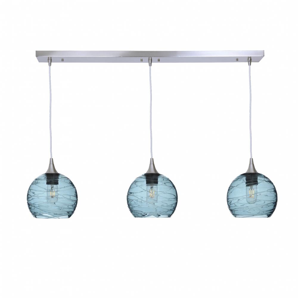 767 Spun: 3 Pendant Linear Chandelier
