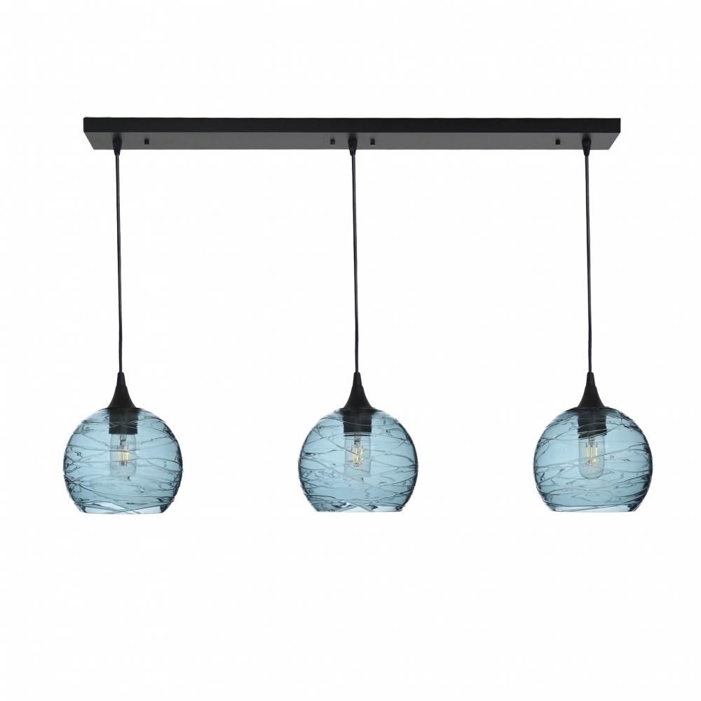 767 Spun: 3 Pendant Linear Chandelier