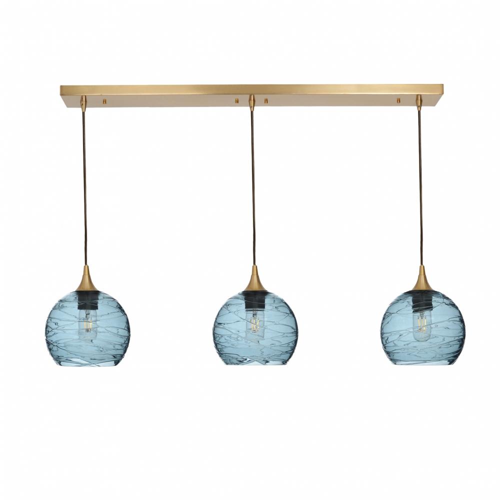 767 Spun: 3 Pendant Linear Chandelier