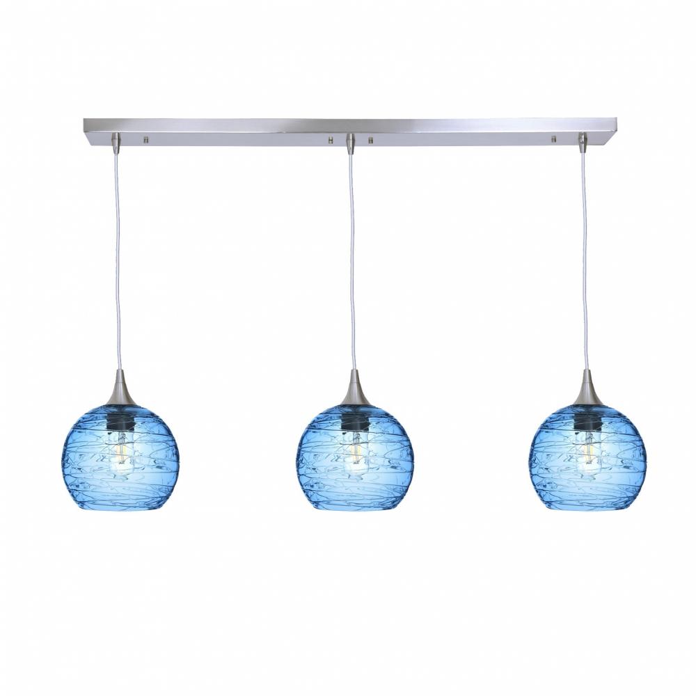 767 Spun: 3 Pendant Linear Chandelier