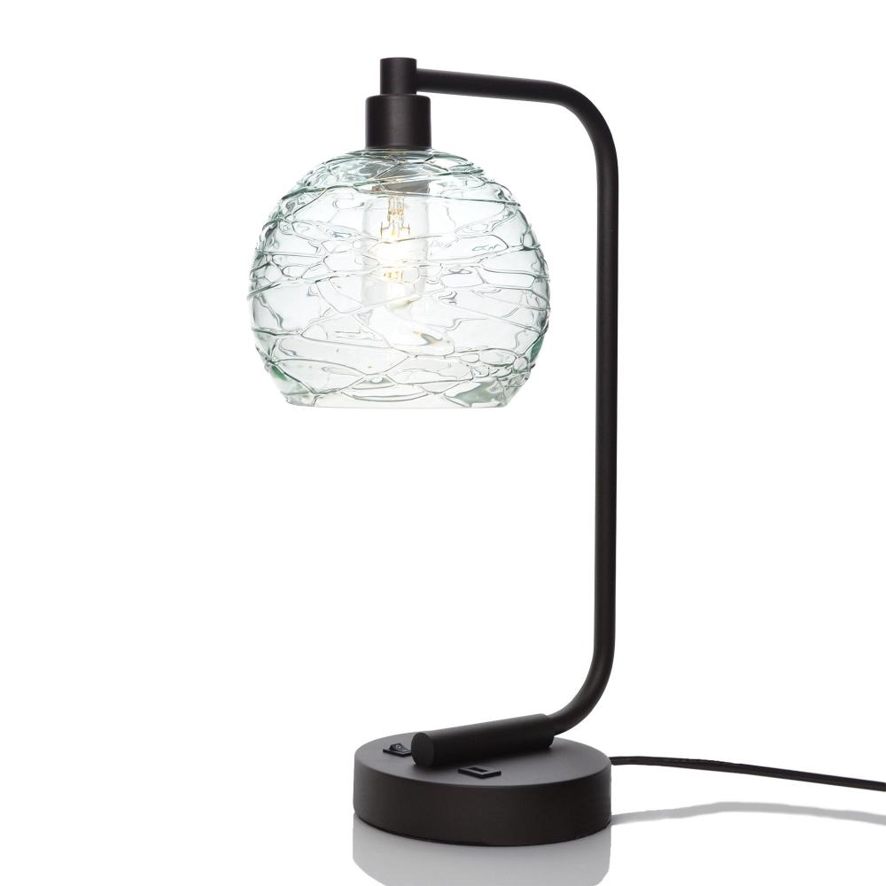 767 Spun: Table Lamp - Eco Clear / Matte Black