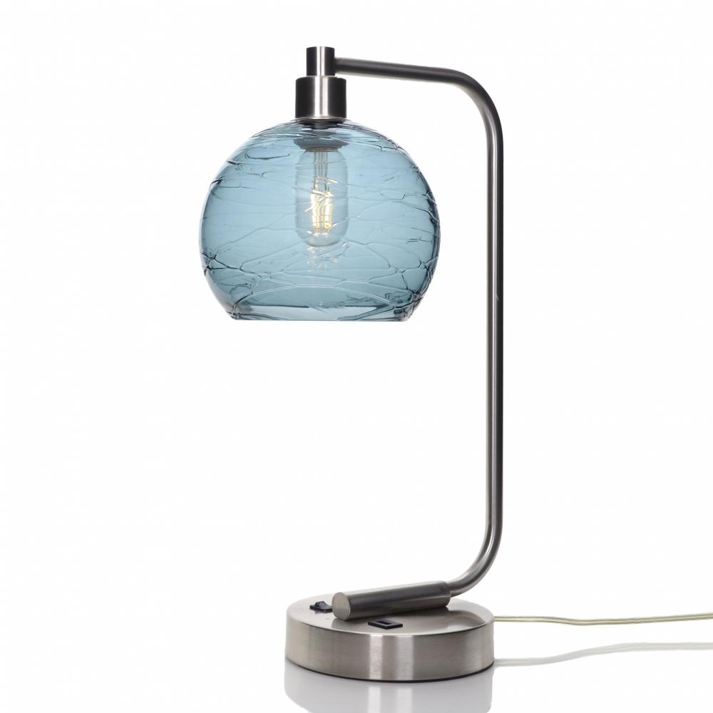 767 Spun: Table Lamp - Slate Gray / Brushed Nickel
