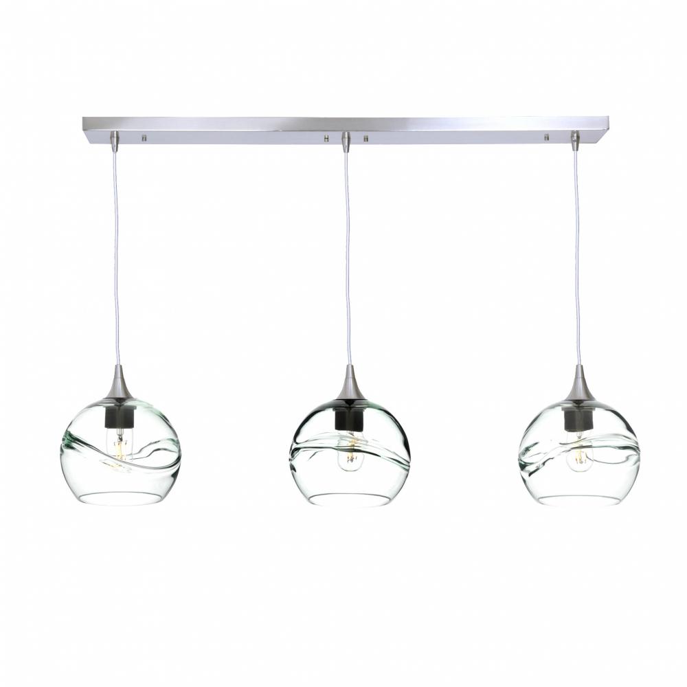 767 Swell: 3 Pendant Linear Chandelier