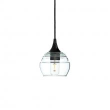 Bicycle Glass X1-301LUCCLR-PEN01-BLK-X4-04W - 301 Lucent: Single Pendant Light