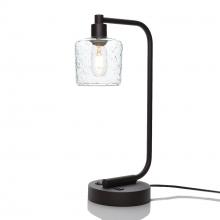 Bicycle Glass X1-601LUNCLR-LMP01-BLK-XX-04W - 601 Lunar: Table Lamp - Eco Clear / Matte Black
