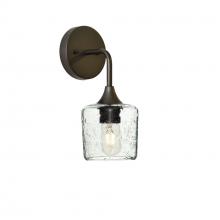Bicycle Glass X1-601LUNCLR-SCN01-BNZ-XX-04W - 601 Lunar: Wall Sconce - Eco Clear / Antique Bronze