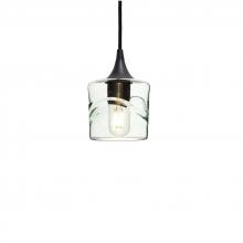 Bicycle Glass X1-601SWLCLR-PEN01-BNZ-X4-04W - 601 Swell: Single Pendant Light
