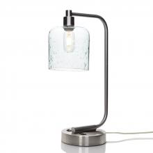 Bicycle Glass X1-603LUNCLR-LMP01-BNI-XX-04W - 603 Lunar: Table Lamp - Eco Clear / Brushed Nickel