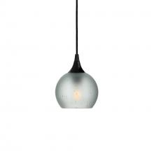 Bicycle Glass X1-763CELCLR-PEN01-BLK-X4-04W - 763 Celestial: Single Pendant Light