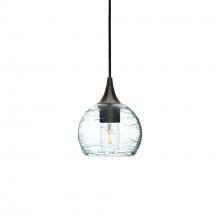 Bicycle Glass X1-763SPNCLR-PEN01-BNZ-X4-04W - 763 Spun: Single Pendant Light