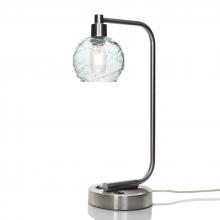 Bicycle Glass X1-763SPNCLR-LMP01-BNI-XX-04W - 763 Spun: Table Lamp - Eco Clear / Brushed Nickel