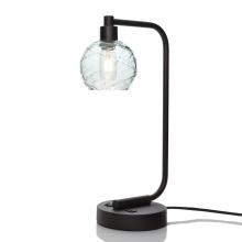 Bicycle Glass X1-763SPNCLR-LMP01-BLK-XX-04W - 763 Spun: Table Lamp - Eco Clear / Matte Black