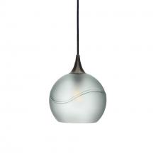 Bicycle Glass X1-767GLACLR-PEN01-BNZ-X4-04W - 767 Glacial: Single Pendant Light