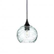 Bicycle Glass X1-767SPNCLR-PEN01-BLK-X4-04W - 767 Spun: Single Pendant Light