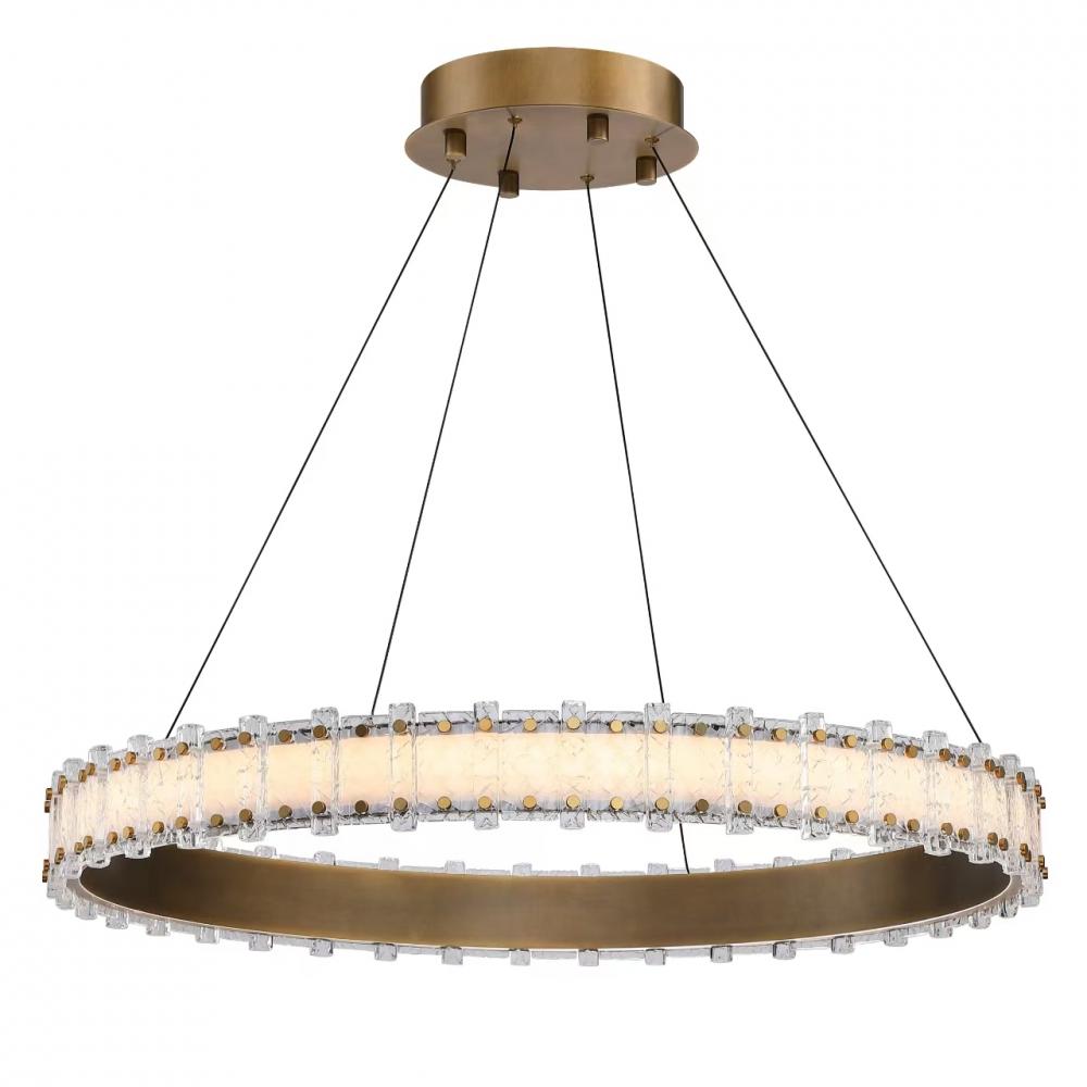 Chandelier Vintage Brass 4800 lm LED