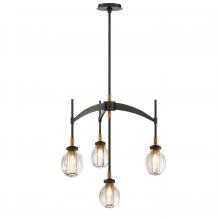 SDQ Lighting PD37404UBBG - Chandelier Urban Bronze + Brushed Gold E12
