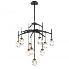SDQ Lighting PD37410UBBG - Chandelier Urban Bronze + Brushed Gold E12