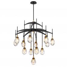 SDQ Lighting PD37413UBBG - Chandelier Urban Bronze + Brushed Gold E12
