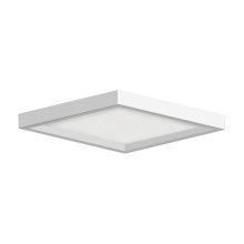 RP Lighting Plus Fans 8548WH-90-4K - Helmsley 6" Low Profile Square Ceiling Light, Wet Listed