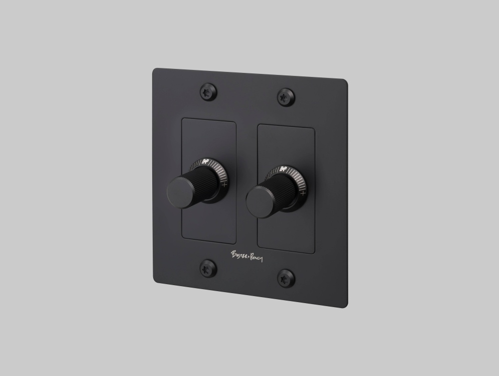 2G DIMMER / LED / LINEAR / WITH LOGO / BLACK