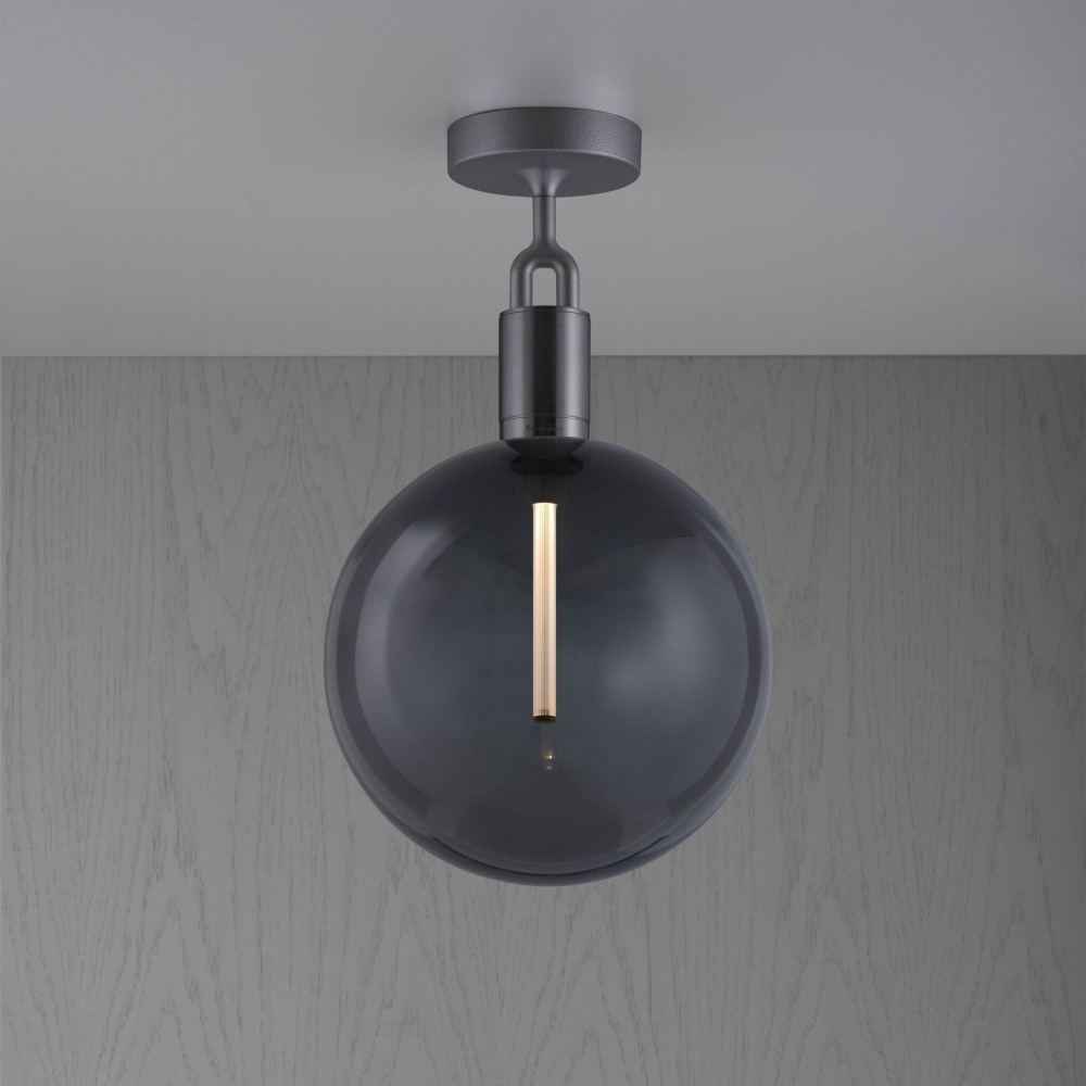 FORKED CEILING / LINEAR / GLOBE / SMOKED / LARGE / GUN METAL