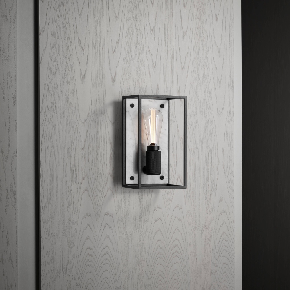 CAGED WALL / MEDIUM / CROSS / WHITE MARBLE