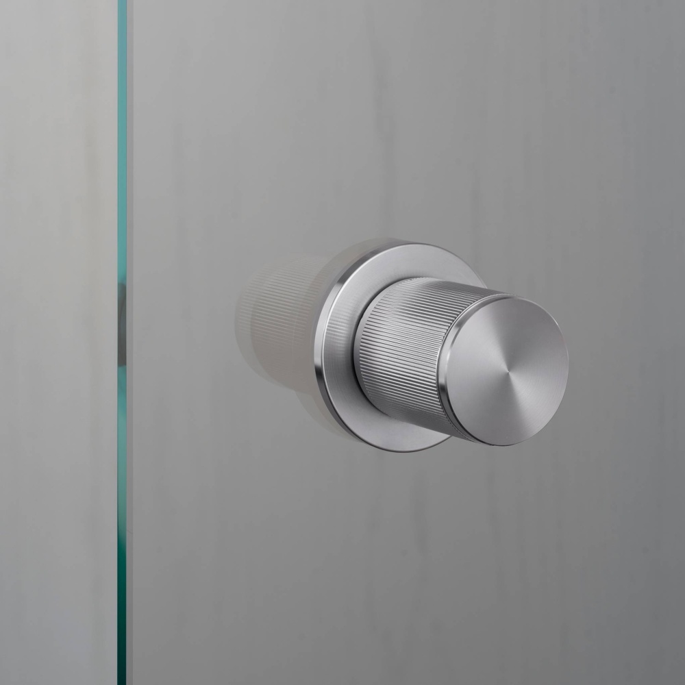 DOOR KNOB / FIXED / SINGLE-SIDED / LINEAR / STEEL