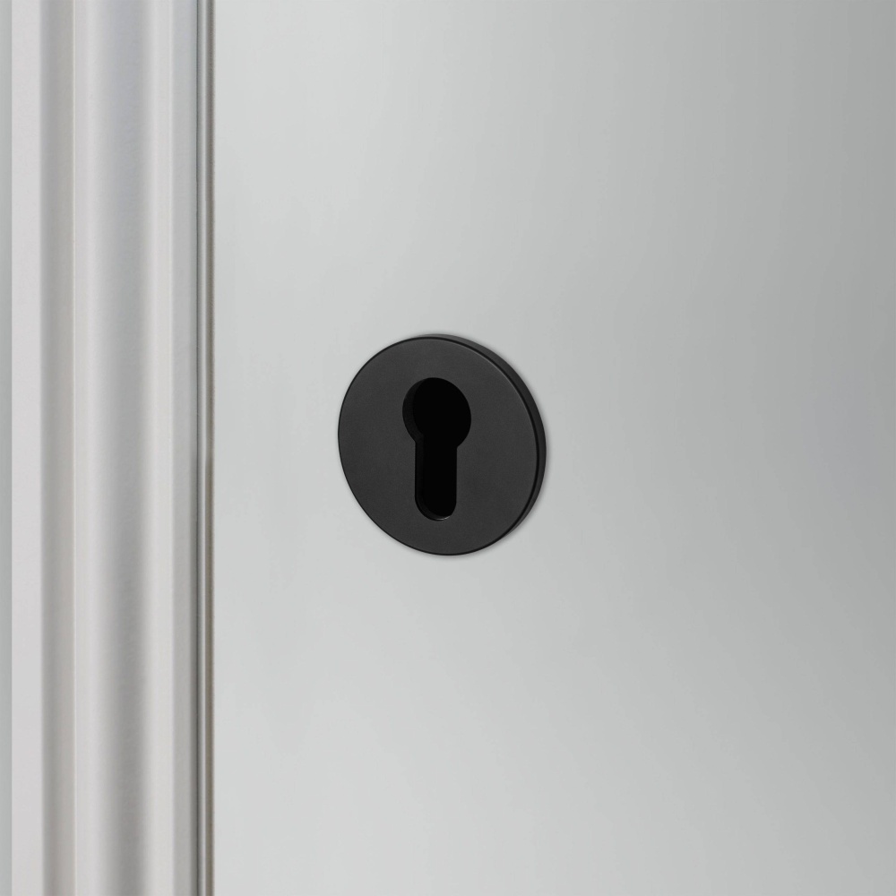 EURO CYLINDER KEY ESCUTCHEON / BLACK