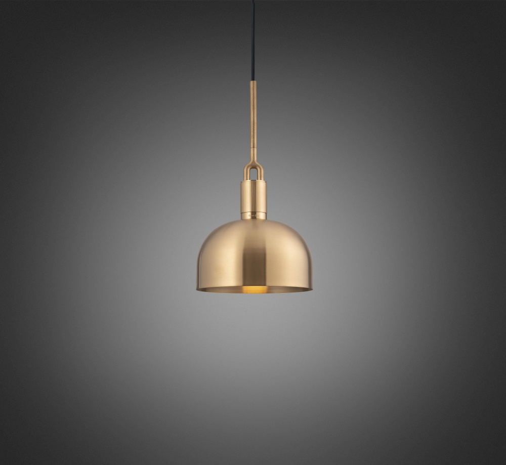 FORKED PENDANT / LINEAR / SHADE / MEDIUM / BRASS