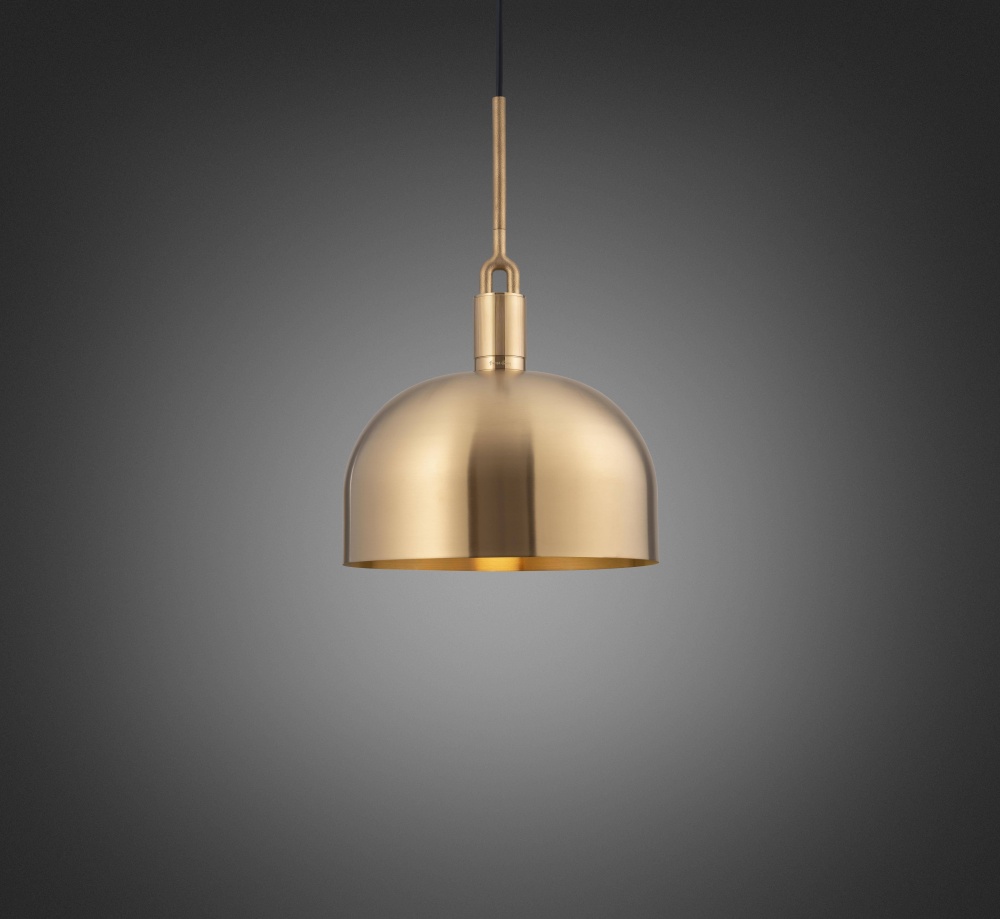 FORKED PENDANT / LINEAR / SHADE / LARGE / BRASS