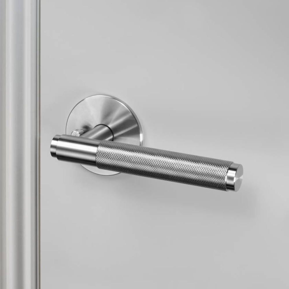 DOOR HANDLE SET / PRIVACY / CROSS / STEEL
