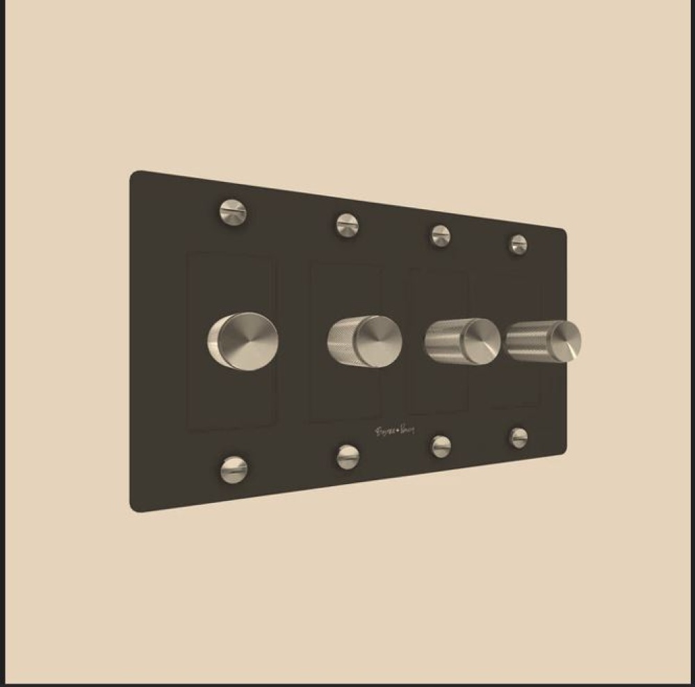 DOOR HANDLE / PRIVACY / LINEAR / GUN METAL