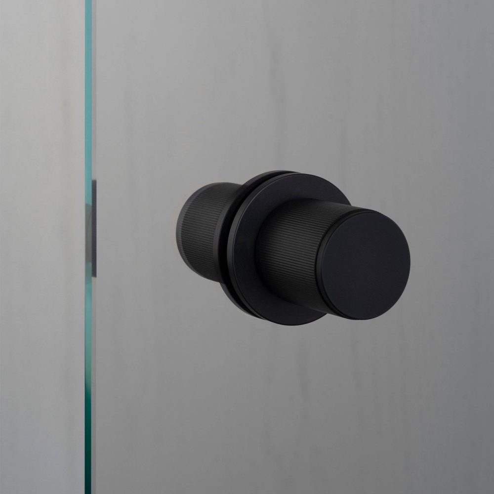 DOOR KNOB / FIXED / DOUBLE-SIDED / LINEAR / WELDERS BLACK