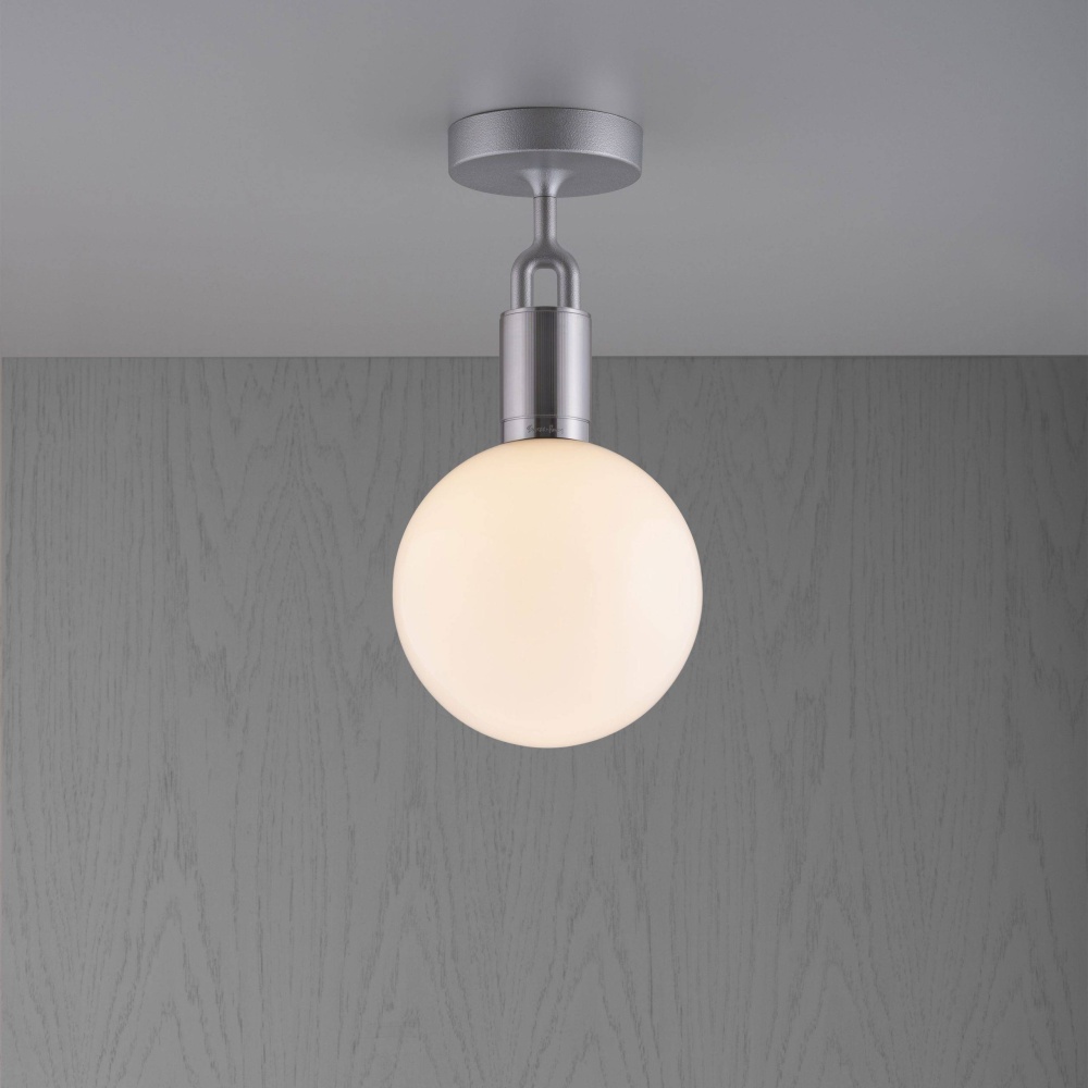 FORKED CEILING / LINEAR / GLOBE / OPAL / MEDIUM / STEEL