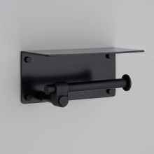 Buster and Punch UTA-484321 - TOILET ROLL HOLDER / WITH SHELF / CAST / WELDERS BLACK