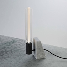 Buster and Punch US-STL-PWM-A - STONED TABLE LIGHT / CROSS / POLISHED WHITE MARBLE