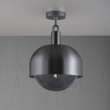 Buster and Punch NFC-863222 - FORKED CEILING / LINEAR / SHADE / GLOBE / SMOKED / LARGE / GUN METAL