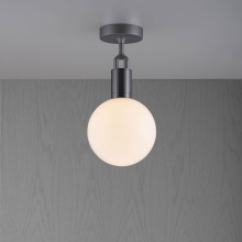 Buster and Punch NFC-873225 - FORKED CEILING / LINEAR / GLOBE / OPAL / MEDIUM / GUN METAL