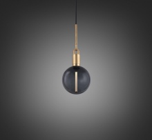 Buster and Punch NFP-493171 - FORKED PENDANT / LINEAR / GLOBE / SMOKED / MEDIUM / BRASS